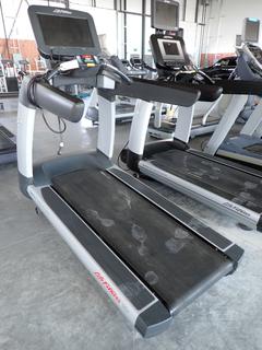 Selling Offsite -  Life Fitness 95T Treadmill 120V 60Hz 18A S/N TEU101050. Located at 100 Gateway Drive NE, Airdrie, For More Information Please Call Graham @ 403-968-7697.