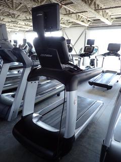 Selling Offsite -  Life Fitness 95TS-DOMLX-0107 120V 60Hz 18A Treadmill, S/N AST110507. Located at 100 Gateway Drive NE, Airdrie, For More Information Please Call Graham @ 403-968-7697.