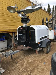 2013 Allmand Maxi-Lite II V Series S/A Tow-Behind Light Tower, 8 KW, ML 695, Portable, Pintle Hitch, VIN 5AEAH1515DH001400, Showing 10,279 Hours