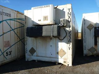 53 Ft. HC Storage Container c/w Thermo King Heater, # TNXU 735367. *Note: Heater Does Not Start