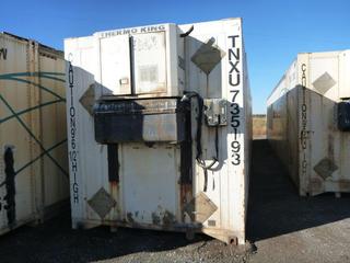 53 Ft. HC Storage Container c/w Thermo King Heater, # TNXU 735193. *Note: Heater Does Not Start