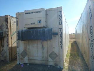 53 Ft. HC Storage Container c/w Thermo King Heater, # TNXU 735331. *Note: Heater Does Not Start.