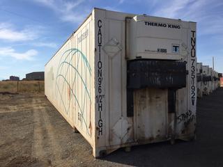 53 Ft. HC Storage Container c/w Thermo King Heater, # TNXU 735192. *Note: Heater Starts & Runs.