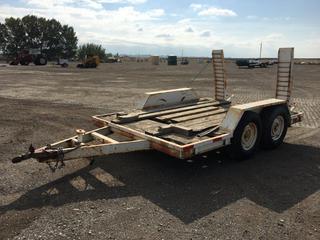 10 Ft. T/A Utility Trailer c/w 4 Ft. Ramps. 2 5/16" Ball Hitch, 7.00-15 LT Tires, No VIN.
