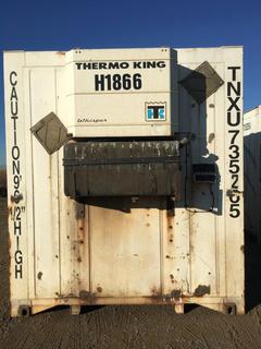 53 Ft. HC Storage Container c/w Thermo King Heater, # TNXU 735265. *Note: Heater Starts & Runs.