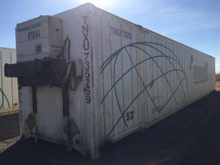 53 Ft. HC Storage Container c/w Thermo King Heater, # TNXU 735259. *Note: Heater Starts & Runs.