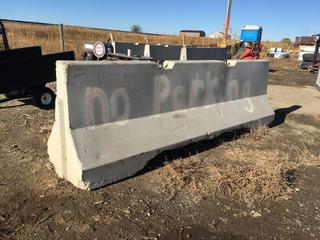Jersey Barrier 9ft 10in L x 36in H x 24in (Base), Control # 9303