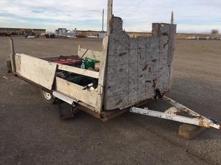 S/A Ball Hitch Utility Trailer c/w Contents Included. No VIN