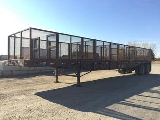 1988 Utility 53 Ft. T/A Caged Multi Compartment Trailer c/w Air Ride Susp., VIN 1UYFS2453JC955401