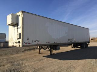 2005 Manac 53ft T/A Insulated Van Trailer c/w Carrier Heater, VIN 2M592161651099196. *Fresh Safety*.