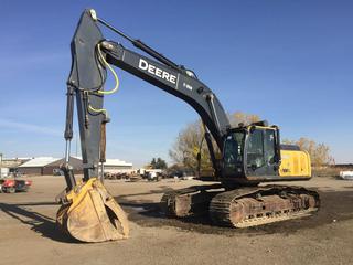 2011 Deere 270DLC Excavator c/w 40in Digging Bucket, Thumb, Showing 10,996 Hours, S/N 1FF270DXAA0703971 Note* Recently replaced undercarriage