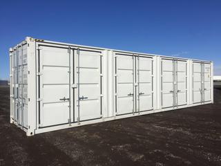 40ft HC Storage Container c/w (4) Side Access Doors & (1) End Door, # VSLU 31701045G3
