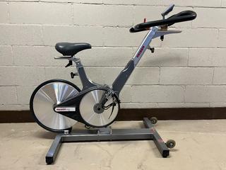 Keiser Model M3 Spin Bike c/w Self-Tensioning Poly V-Belt Drive, Magnetic Resistance, 4-Way Adjustable Seat, 2-Way Adjustable Handlebars & Monitor, S/N 120815-22920.