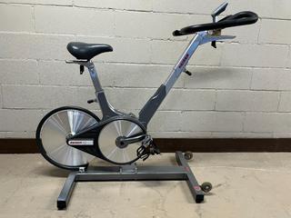 Keiser Model M3 Spin Bike c/w Self-Tensioning Poly V-Belt Drive, Magnetic Resistance, 4-Way Adjustable Seat, 2-Way Adjustable Handlebars & Monitor, S/N 120815-22883.