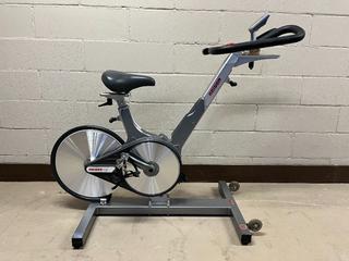 Keiser Model M3 Spin Bike c/w Self-Tensioning Poly V-Belt Drive, Magnetic Resistance, 4-Way Adjustable Seat, 2-Way Adjustable Handlebars & Monitor, S/N 120815-22881.