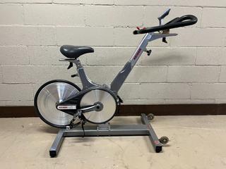 Keiser Model M3 Spin Bike c/w Self-Tensioning Poly V-Belt Drive, Magnetic Resistance, 4-Way Adjustable Seat, 2-Way Adjustable Handlebars & Monitor, S/N 120815-22930.