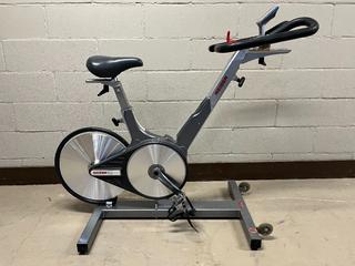 Keiser Model M3 Spin Bike c/w Self-Tensioning Poly V-Belt Drive, Magnetic Resistance, 4-Way Adjustable Seat, 2-Way Adjustable Handlebars & Monitor, S/N 120815-22917.