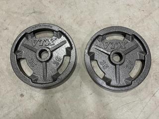 (2) 35lb VTX Weight Plates.