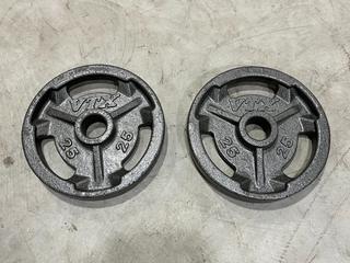 (2) 25lb VTX Weight Plates.