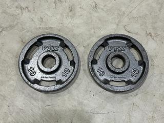 (2) 10lb VTX Weight Plates.