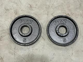 (2) 5lb VTX Weight Plates.