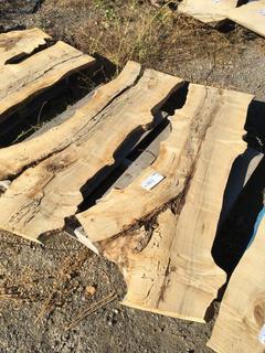 (2) Pcs Live Edge Maple Slabs, Approximately 4-1/2ft Long.