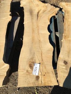 (2) Pcs Live Edge Maple Slabs, Approximately 4-1/2ft Long.