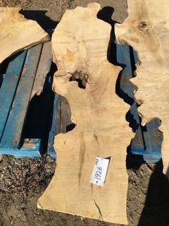 (2) Pcs Live Edge Maple Slabs, Approximately 4-1/2ft Long.