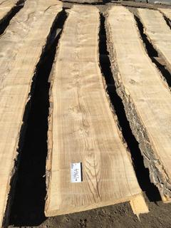 (1) Pc Live Edge Green Ash Slab, Approximately 10-1/2ft Long.