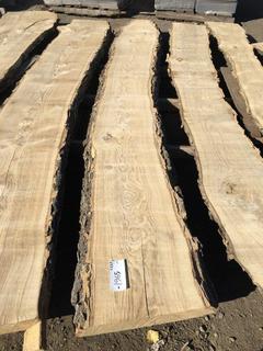 (1) Pc Live Edge Green Ash Slab, Approximately 10-1/2ft Long.