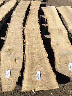 (1) Pc Live Edge Green Ash Slab, Approximately 10-1/2ft Long.