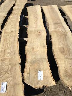 (1) Pc Live Edge Green Ash Slab, Approximately 8-1/2ft Long.