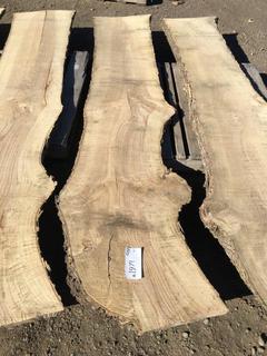 (1) Pc Live Edge Green Ash Slab, Approximately 8-1/2ft Long.