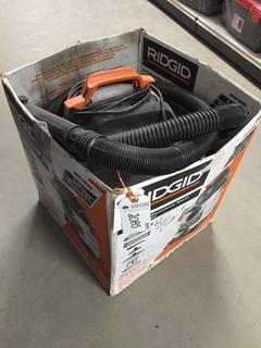 Ridgid 4.25 Peak HP Wet/Dry Van, No HD09001, Note:  Not Working.