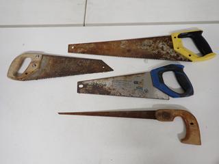 Assortment of Hand Saws.