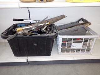 Quantity of Grease Guns, Wire Brushes, Hand Saws, Trowels & Assorted Supplies.