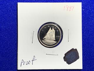 1989 Canada Ten-Cent Coin.