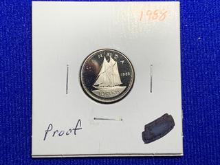 1988 Canada Ten-Cent Coin.