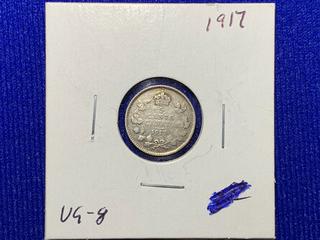 1917 Canada Five-Cent Coin.