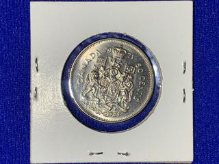 1971 Canada Fifty-Cent Coin.