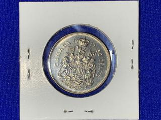 1973 Canada Fifty-Cent Coin.