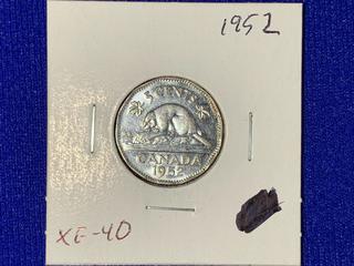 1952 Canada Five-Cent Coin.
