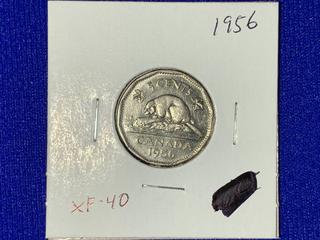 1956 Canada Five-Cent Coin.