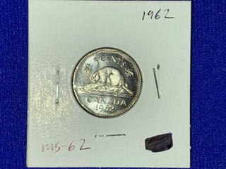 1962 Canada Five-Cent Coin.