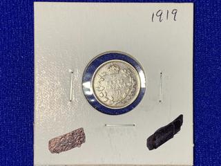 1919 Canada Five-Cent Coin.