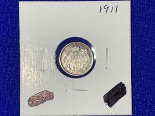1911 Canada Five-Cent Coin.