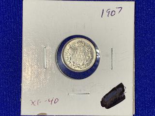 1907 Canada Five-Cent Coin.