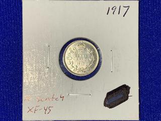 1917 Canada Five-Cent Coin.