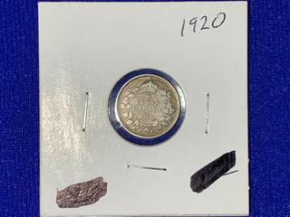 1920 Canada Five-Cent Coin.
