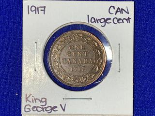 1917 Canada One-Cent Coin.